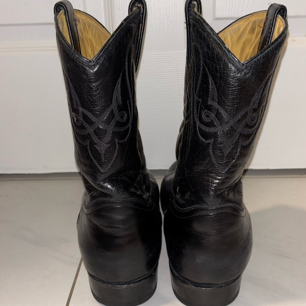 AGUILA Cowboy Boots Black Leather MEXICO US 11 - Picture 6 of 11